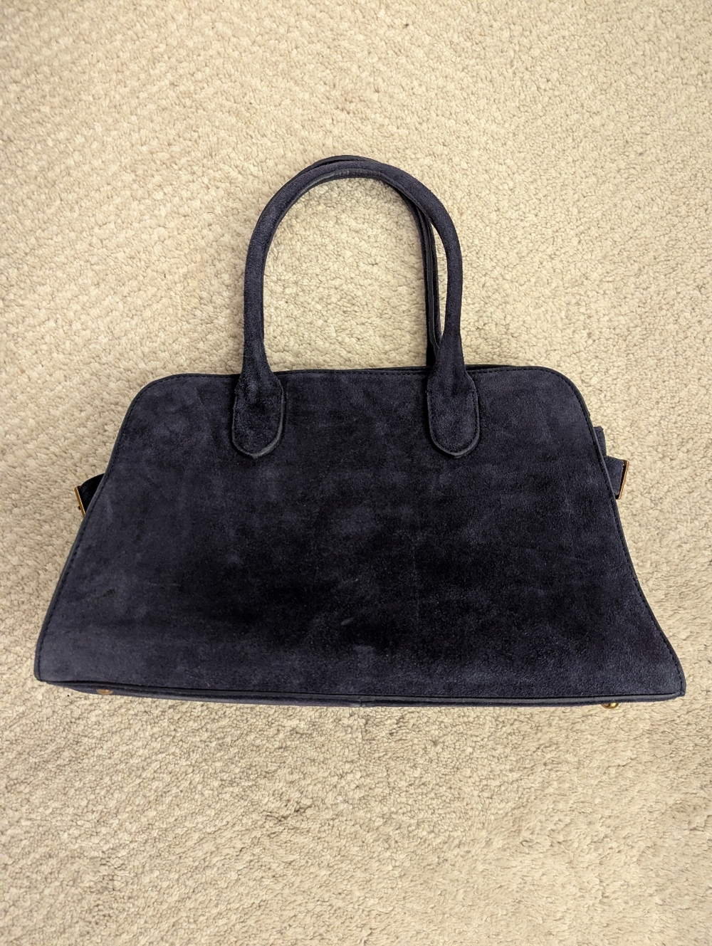 Margot Navy Blue Suede Women's Bag